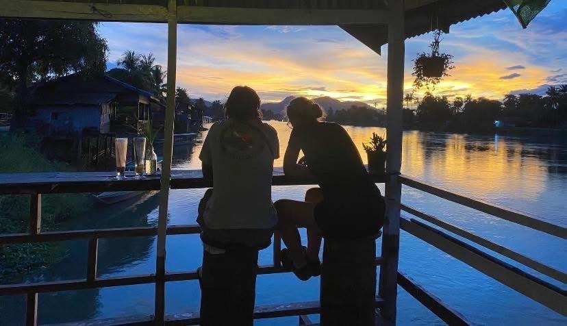 Souksanh River Bungalow Muang Không Esterno foto