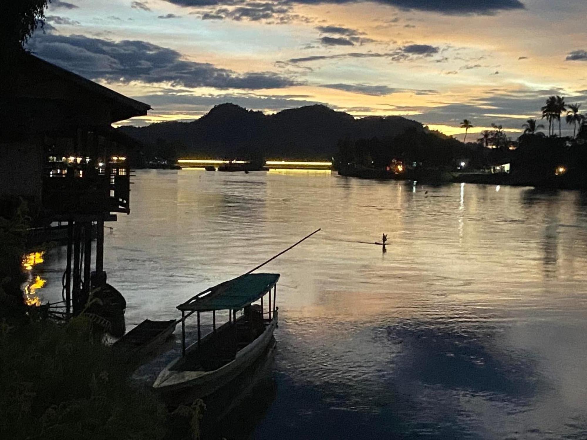 Souksanh River Bungalow Muang Không Esterno foto