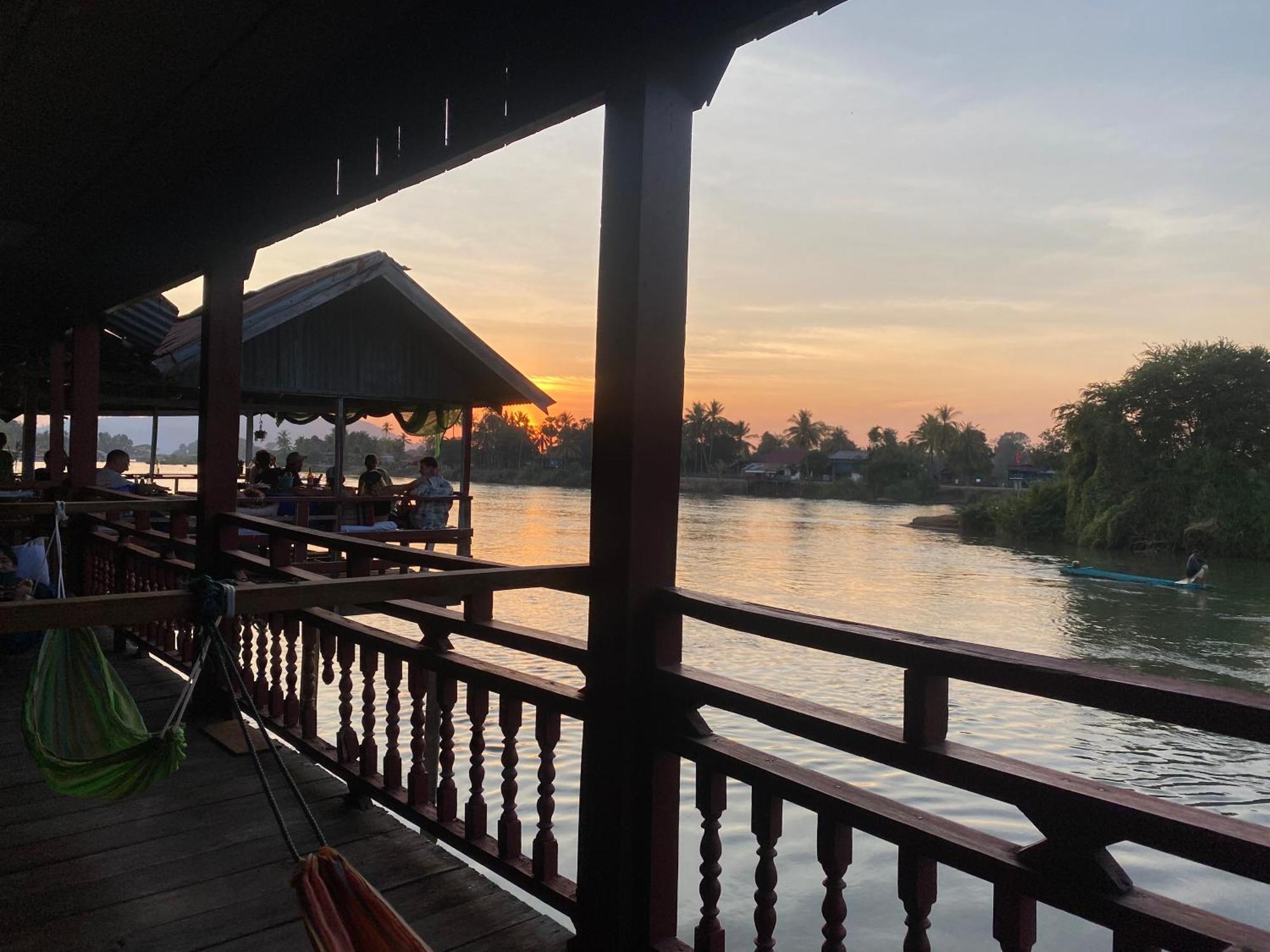 Souksanh River Bungalow Muang Không Esterno foto