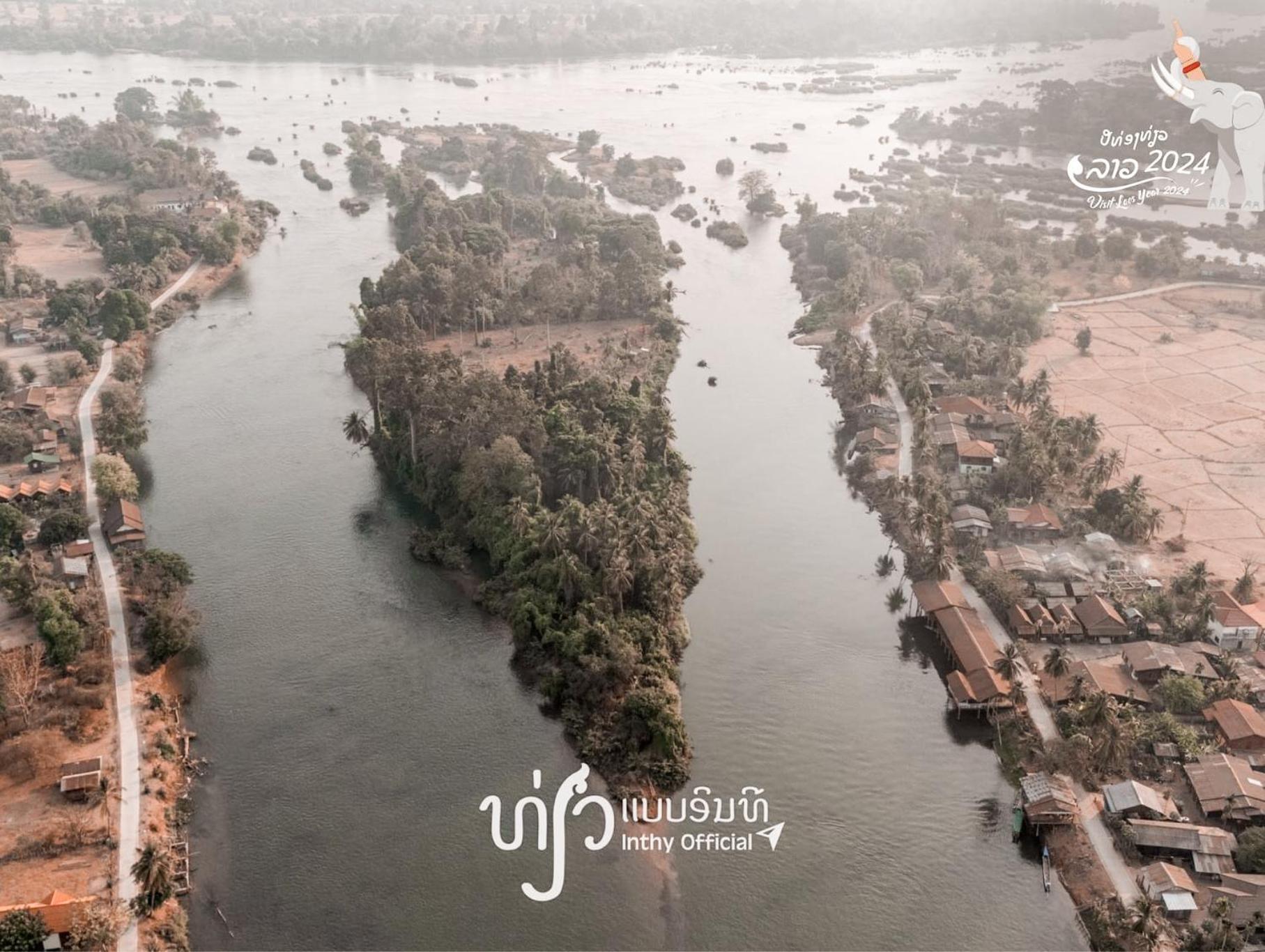 Souksanh River Bungalow Muang Không Esterno foto